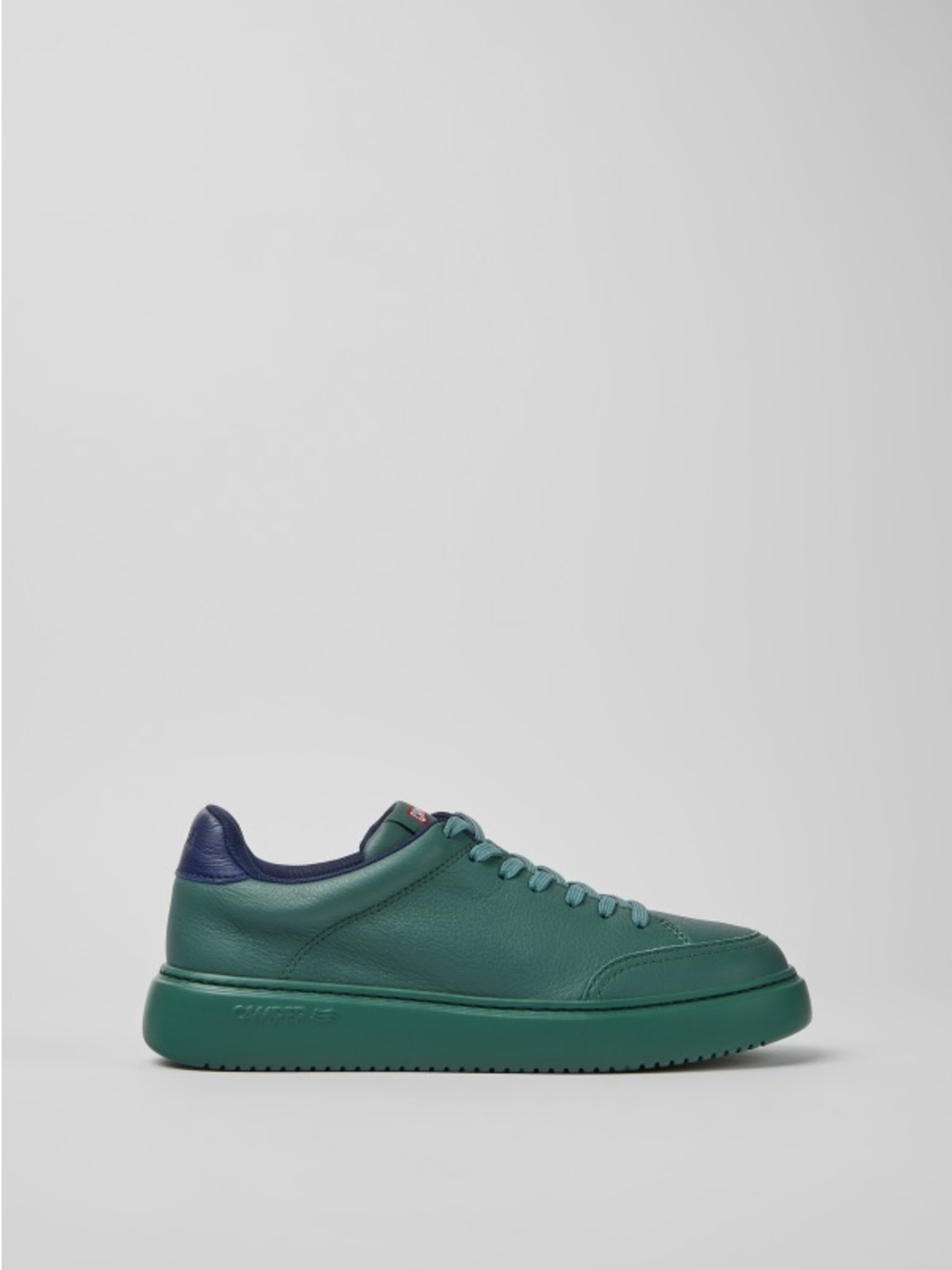 Camper Runner K21 Women’s Green Navy Leather Sneaker Sz EU38 Lightweight Sporty